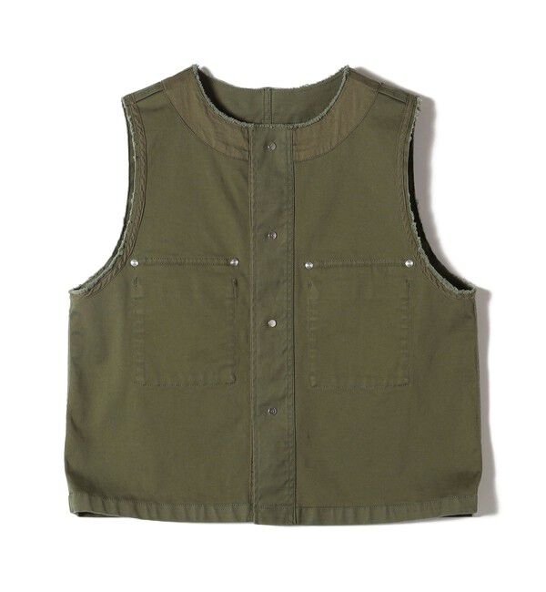 SHIPS for women「〈手洗い可能〉ミリタリー ショート ジレ」|ベスト・ジレ|