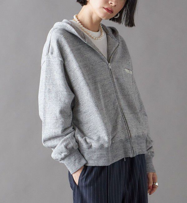 SHIPS for women「SHIPS NINE CASE:ロゴ フーディー」|パーカー|グレー