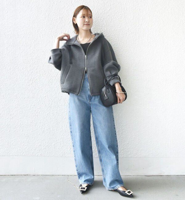 SHIPS for women「【WEB限定】〈手洗い可能〉ダンボール ダブルジップ フーディー 1」|パーカー|