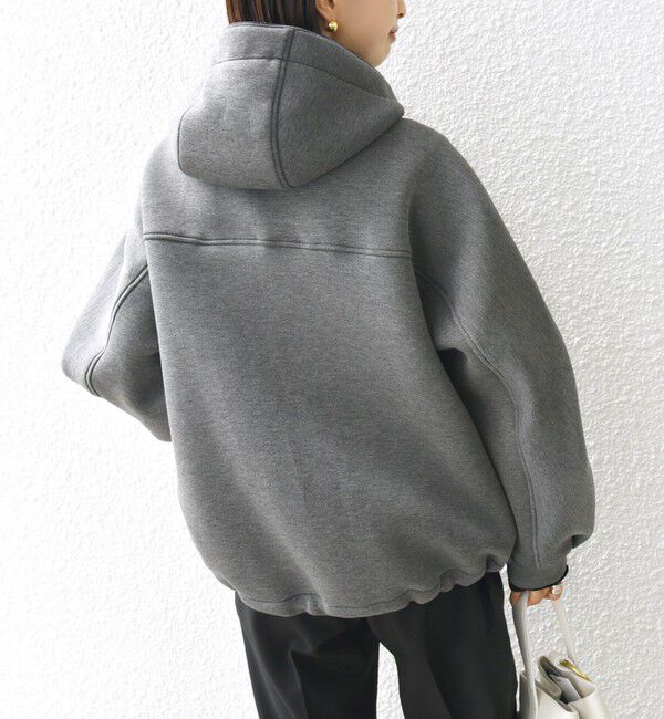 SHIPS for women「【WEB限定】〈手洗い可能〉ダンボール ダブルジップ フーディー 1」|パーカー|