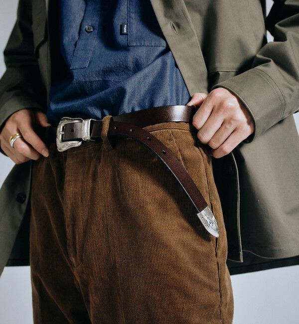 SHIPS「【WEB限定】SHIPS: ワンサイズフィット レザー ウエスタン ベルト」|ベルト|