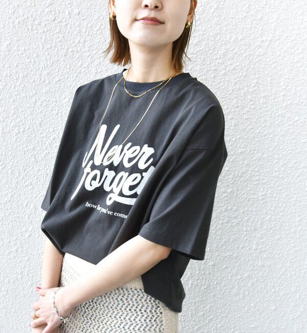 SHIPS for women「【SHIPS別注】81BRANCA:ロゴ 5分袖 TEE」|Tシャツ・カットソー|