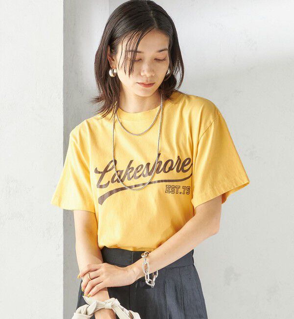 SHIPS for women「【SHIPS別注】Odub:〈手洗い可能〉プリント TEE」|Tシャツ・カットソー|