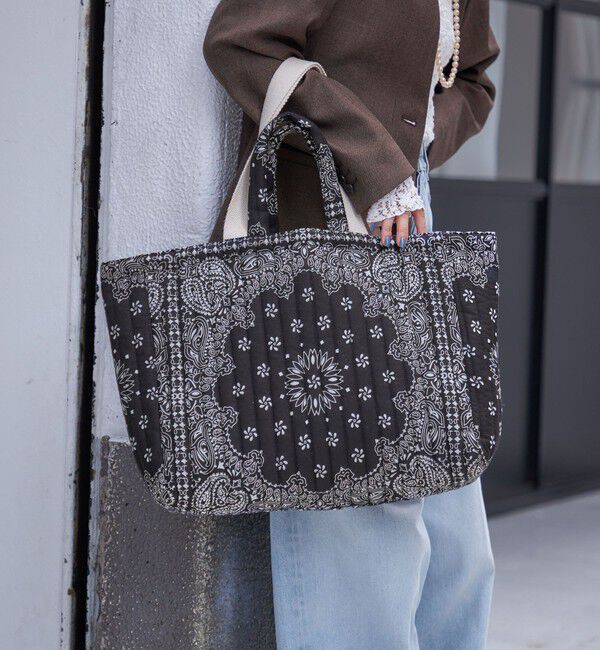 SHIPS for women「MALUS: バンダナ キルティング ビッグ トート バッグ」|トートバッグ|