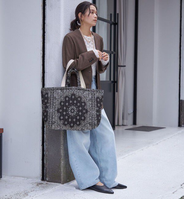 SHIPS for women「MALUS: バンダナ キルティング ビッグ トート バッグ」|トートバッグ|