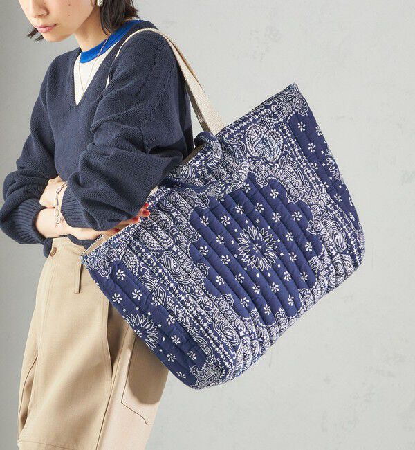 SHIPS for women「MALUS: バンダナ キルティング ビッグ トート バッグ」|トートバッグ|