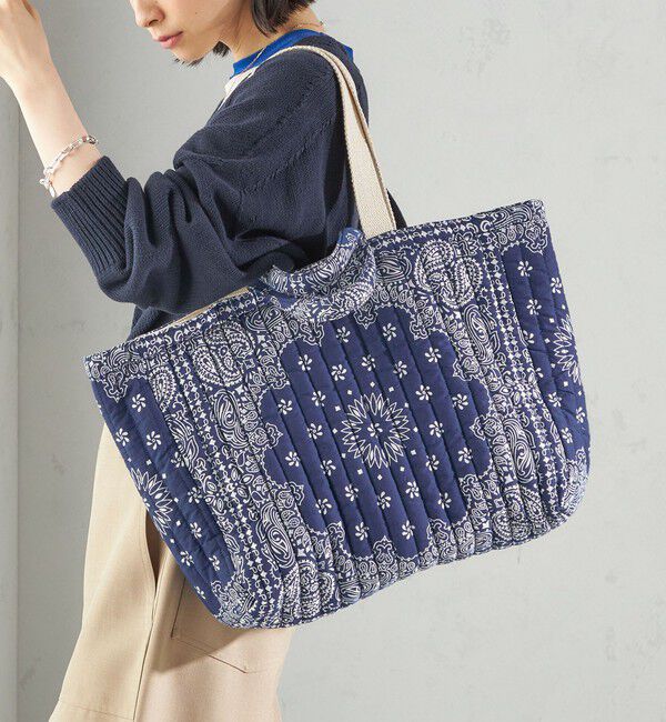 SHIPS for women「MALUS: バンダナ キルティング ビッグ トート バッグ」|トートバッグ|