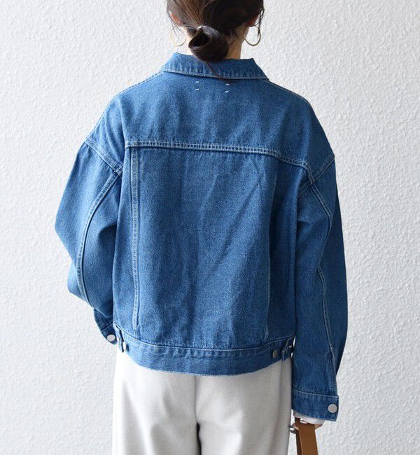 SHIPS any「bon_meur:〈洗濯機可能〉ビジュー ルーズ デニム ジャケット」|デニムジャケット|