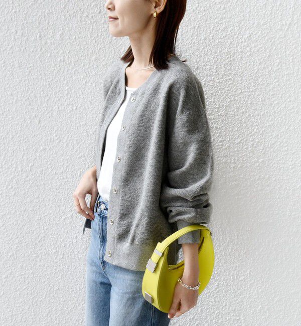 SHIPS for women「〈手洗い可能〉スライバー スナップ ボタン カーディガン」|カーディガン|