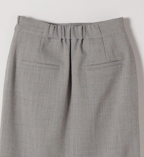 quaranciel「quaranciel:〈手洗い可能〉ウーステッド Iライン スリット スカート（セットアップ対応）」|スカート|