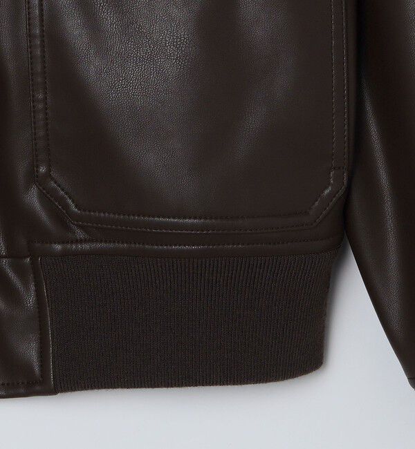 SHIPS「BENCH MARKING SHIRTS: 合成皮革 A2 ブルゾン」|その他|