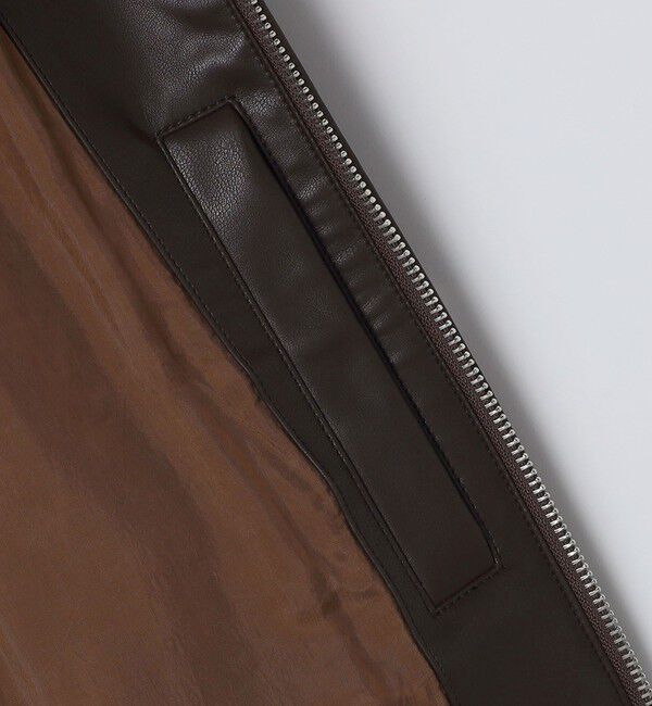 SHIPS「BENCH MARKING SHIRTS: 合成皮革 A2 ブルゾン」|その他|