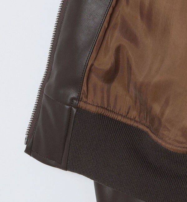 SHIPS「BENCH MARKING SHIRTS: 合成皮革 A2 ブルゾン」|その他|