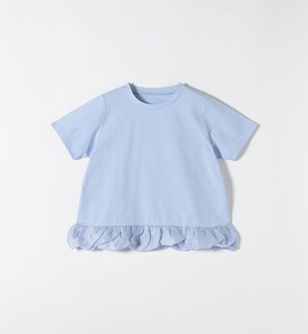 SHIPS any「《予約》SHIPS any:〈多機能/洗濯機可能〉マルチファンクション ドッキング ヘム コンパクト TEE」|Tシャツ・カットソー|