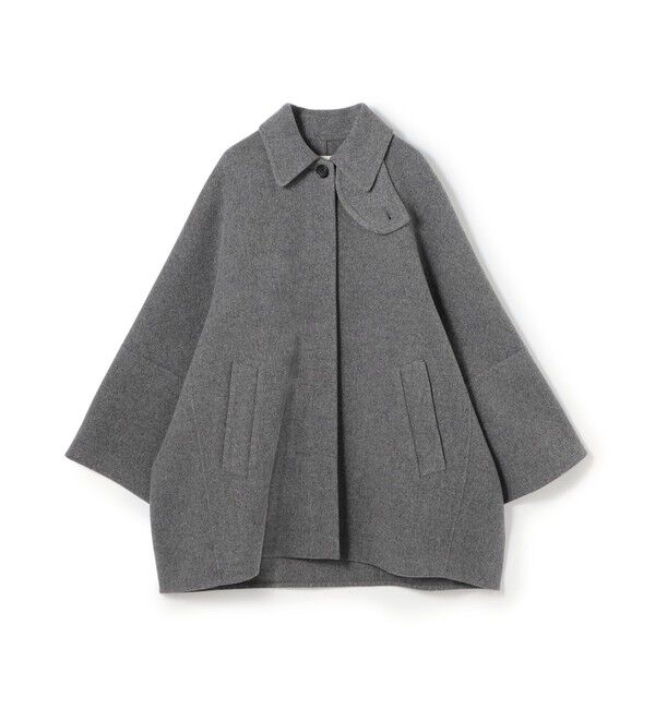 DES PRES「ウールモッサ バルカラーコート」|ステンカラーコート|15 グレー