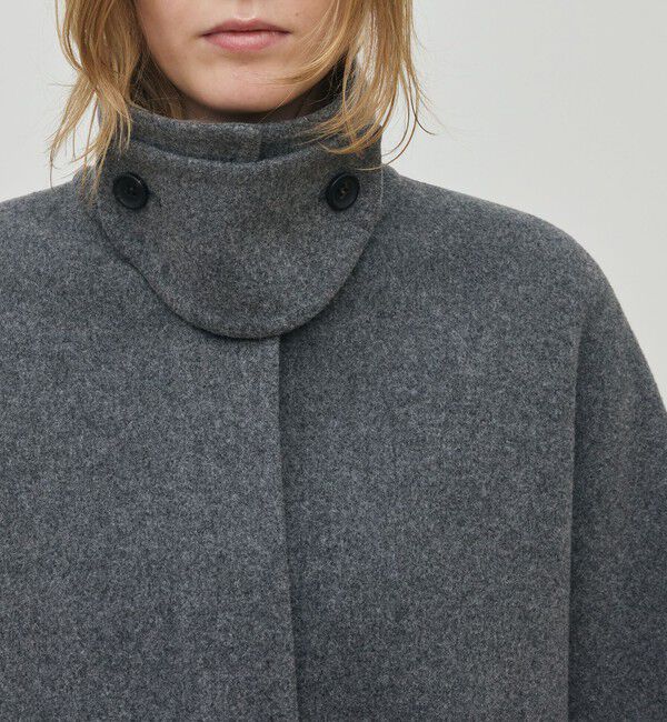 DES PRES「ウールモッサ バルカラーコート」|ステンカラーコート|