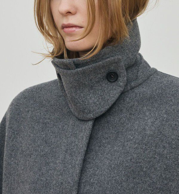 DES PRES「ウールモッサ バルカラーコート」|ステンカラーコート|