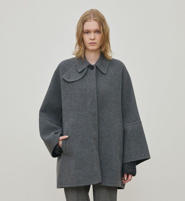 DES PRES「ウールモッサ バルカラーコート」|ステンカラーコート|