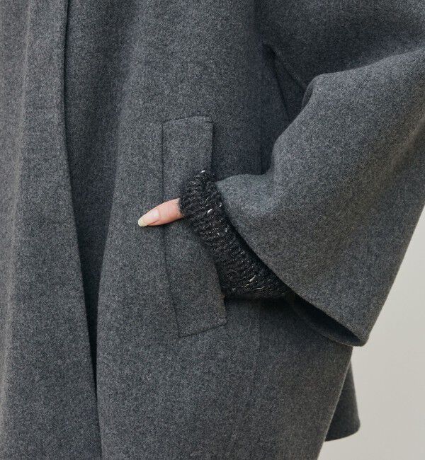 DES PRES「ウールモッサ バルカラーコート」|ステンカラーコート|