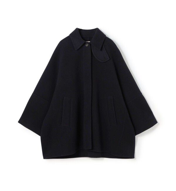 DES PRES「ウールモッサ バルカラーコート」|ステンカラーコート|69 ネイビー