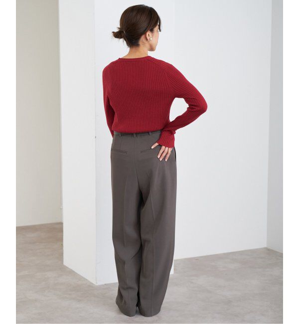 IENA「《追加2》サスペンダーツイルパンツ」|スラックス|