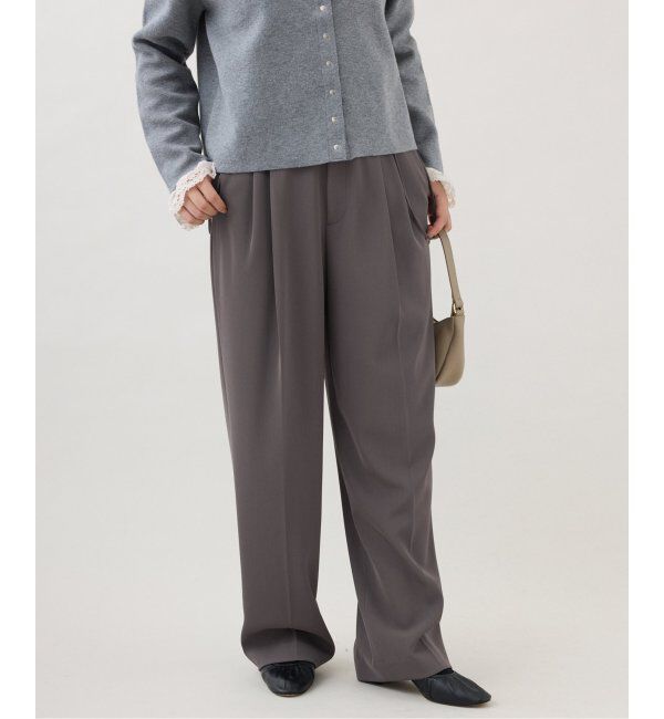 IENA「《追加2》サスペンダーツイルパンツ」|スラックス|