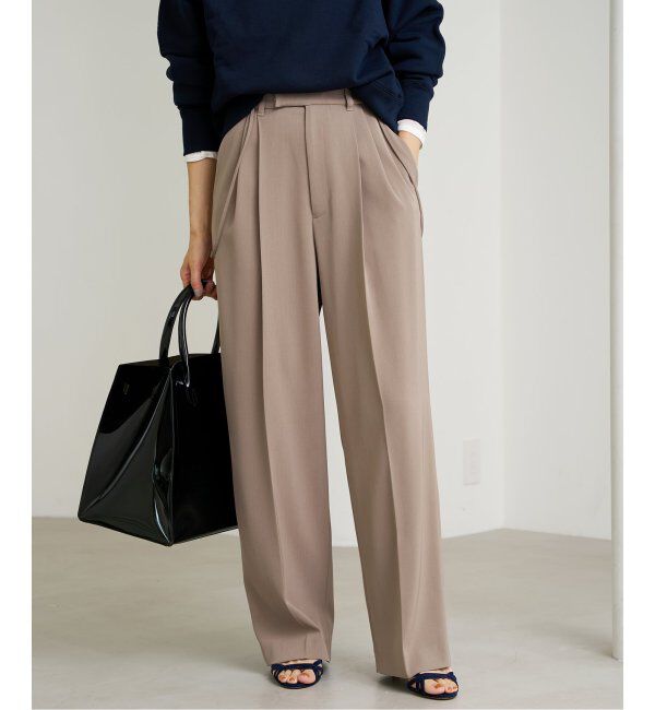 IENA「《追加2》サスペンダーツイルパンツ」|スラックス|