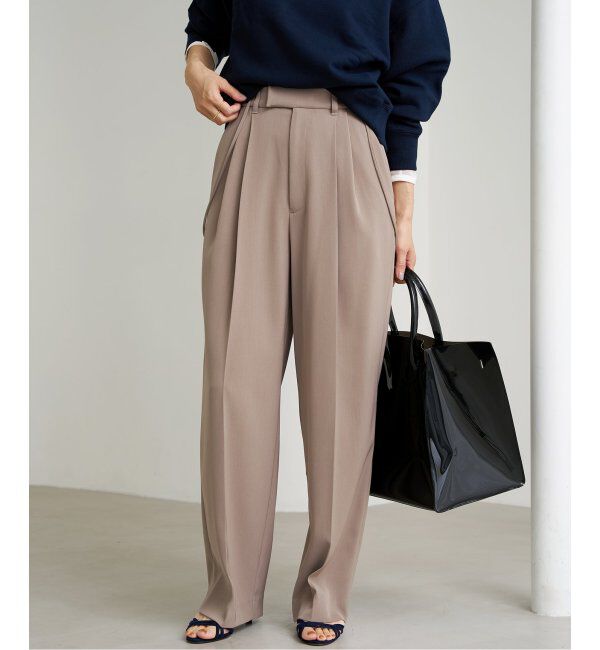 IENA「《追加2》サスペンダーツイルパンツ」|スラックス|