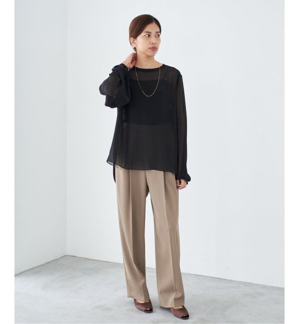 IENA「《追加2》サスペンダーツイルパンツ」|スラックス|