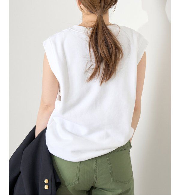 IENA「LOOPWHEELER for LOWERCASE 別注 ライトツリウラケ Vネックベスト」|ベスト・ジレ|