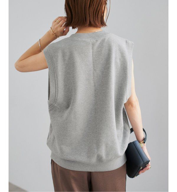 IENA「LOOPWHEELER for LOWERCASE 別注 ライトツリウラケ Vネックベスト」|ベスト・ジレ|