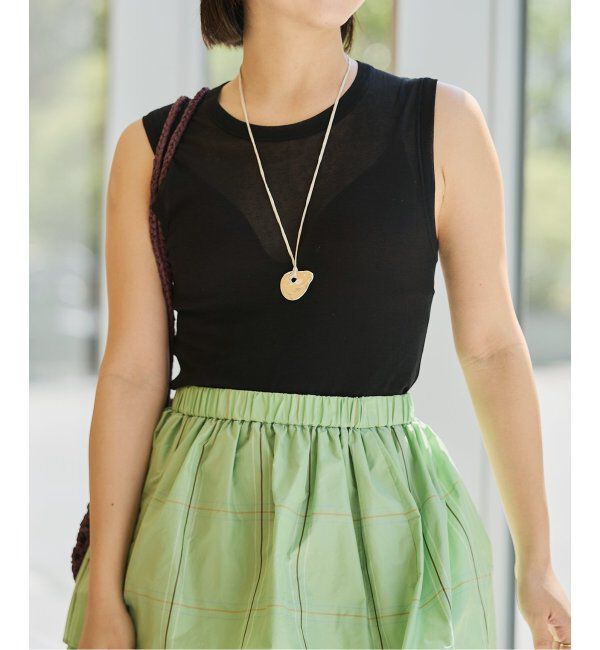 IENA LA BOUCLE「《追加》IENA LA BOUCLE 水撚りガスフライスノースリーブ」|Tシャツ・カットソー|