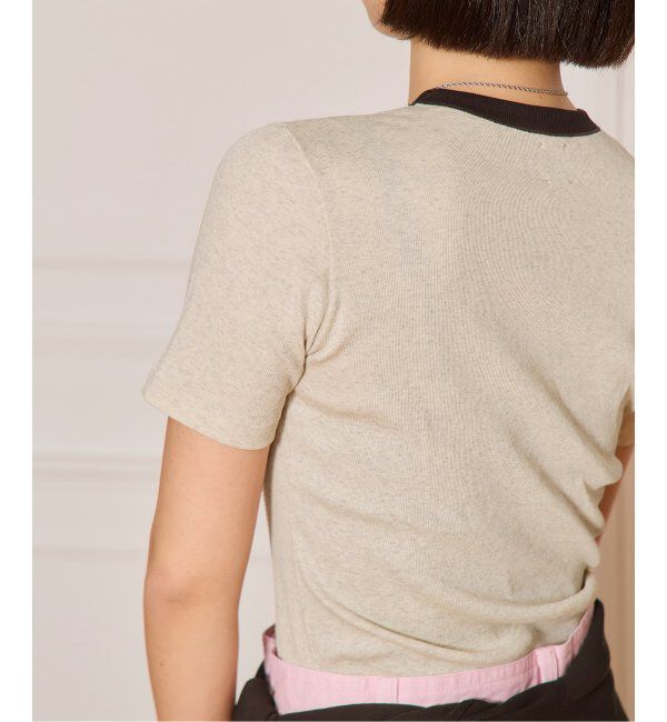 IENA LA BOUCLE「《追加》IENA LA BOUCLE ライトリブハーフスリーブプルオーバー2」|Tシャツ・カットソー|