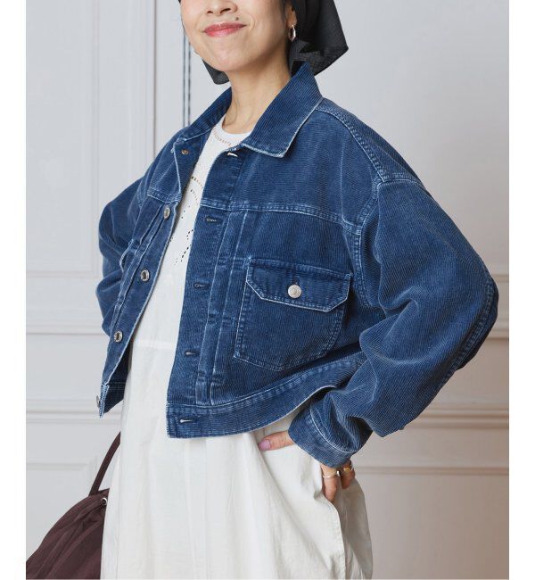 IENA LA BOUCLE「IENA LA BOUCLE インディゴコーデュロイブルゾン」|その他|