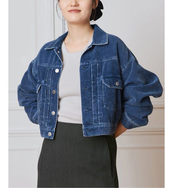 IENA LA BOUCLE「IENA LA BOUCLE インディゴコーデュロイブルゾン」|その他|