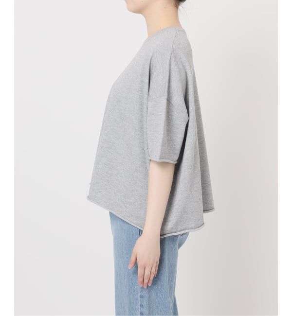 IENA「《追加3予約》LEVITA コットンハーフスリーブプルオーバー」|ニット・セーター|