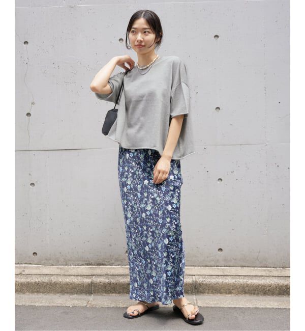 IENA「《追加3予約》LEVITA コットンハーフスリーブプルオーバー」|ニット・セーター|