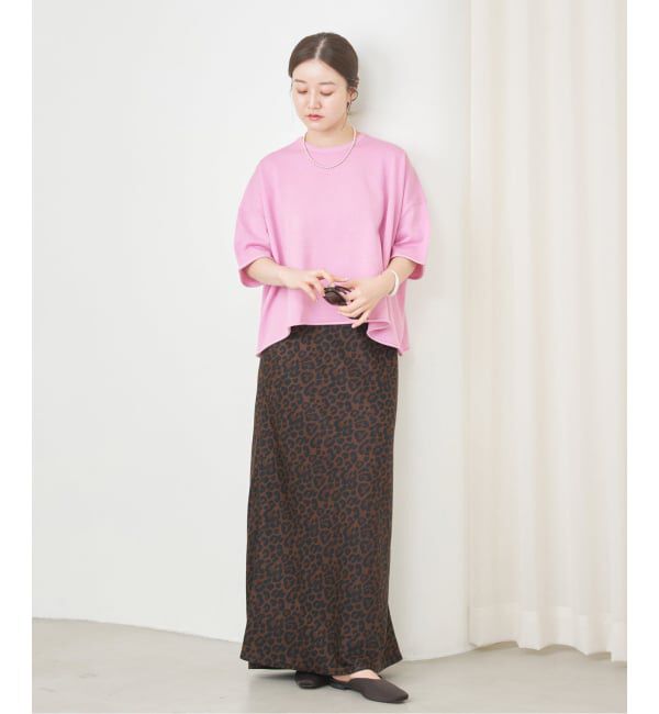 IENA「《追加3予約》LEVITA コットンハーフスリーブプルオーバー」|ニット・セーター|