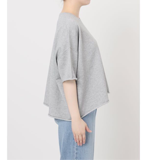 IENA「《追加3予約》LEVITA コットンハーフスリーブプルオーバー」|ニット・セーター|