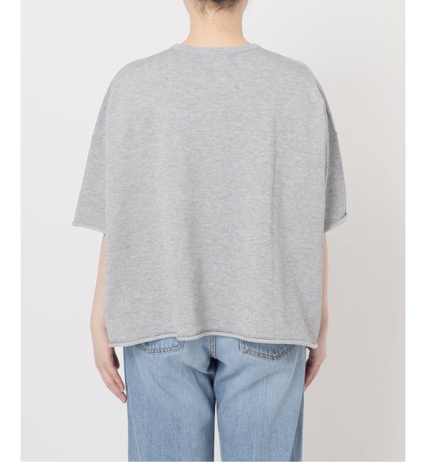 IENA「《追加3予約》LEVITA コットンハーフスリーブプルオーバー」|ニット・セーター|