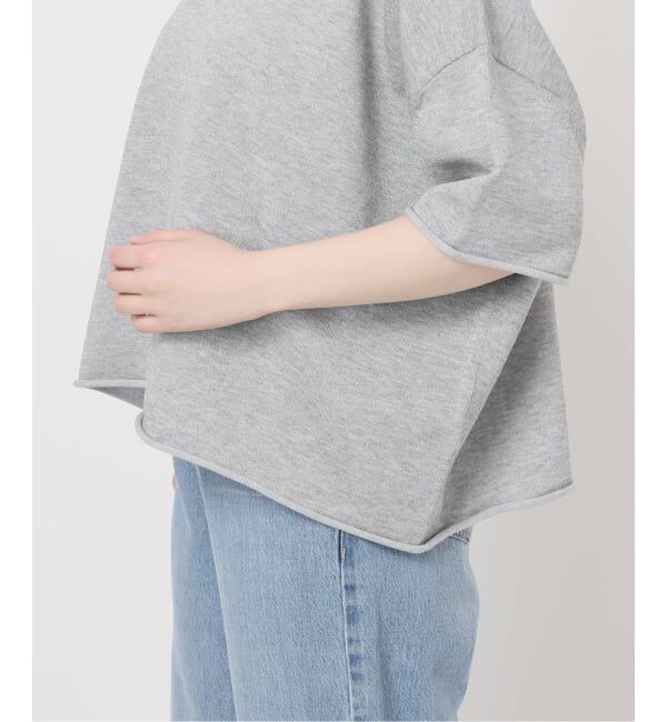 IENA「《追加3予約》LEVITA コットンハーフスリーブプルオーバー」|ニット・セーター|