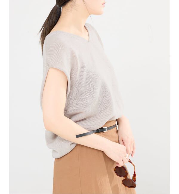 IENA「《追加2予約》コットンギマフレンチプルオーバー」|ニット・セーター|