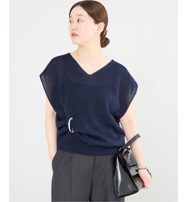 IENA「《追加2予約》コットンギマフレンチプルオーバー」|ニット・セーター|