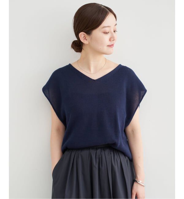 IENA「《追加2予約》コットンギマフレンチプルオーバー」|ニット・セーター|
