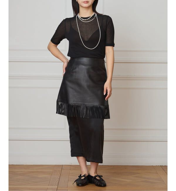 IENA LA BOUCLE「《追加2》IENA LA BOUCLE 水撚りガスフライス半袖プルオーバー」|Tシャツ・カットソー|