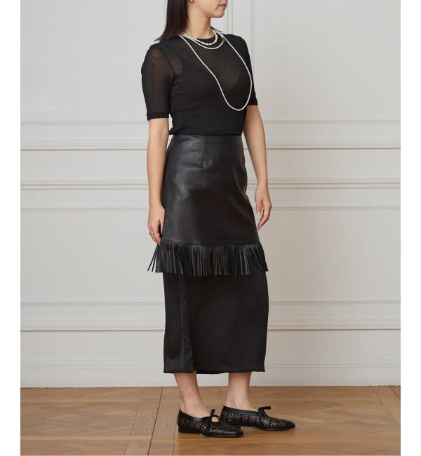 IENA LA BOUCLE「《追加2》IENA LA BOUCLE 水撚りガスフライス半袖プルオーバー」|Tシャツ・カットソー|