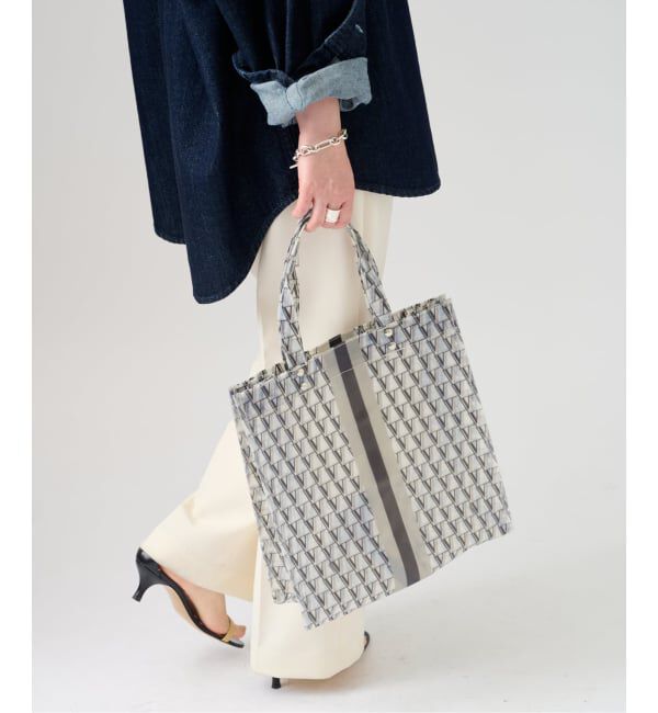 VERMEIL par iena「《追加予約》VERMEILモノグラム PVCトートバッグ」|トートバッグ|