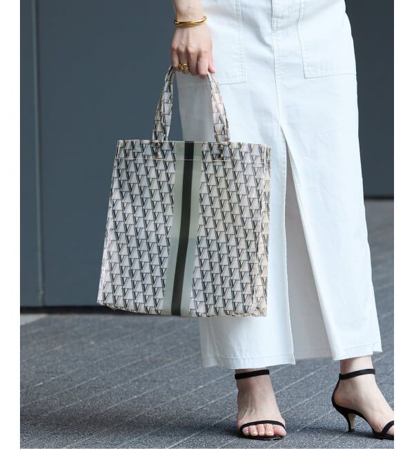 VERMEIL par iena「《追加予約》VERMEILモノグラム PVCトートバッグ」|トートバッグ|