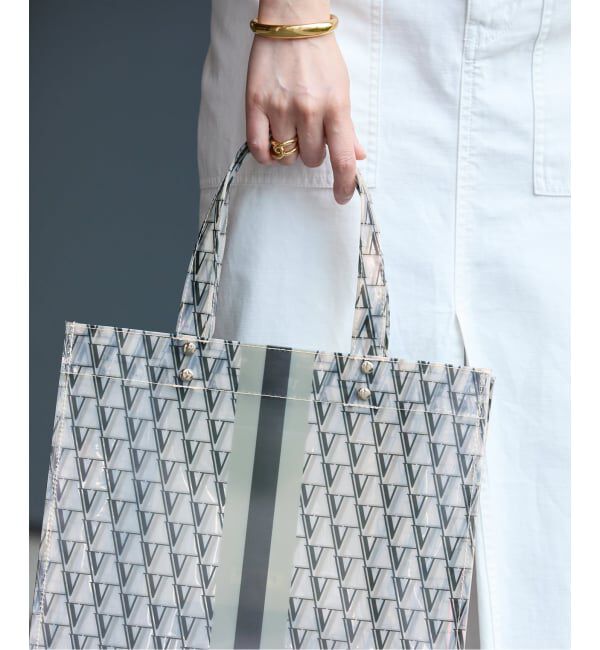 VERMEIL par iena「《追加予約》VERMEILモノグラム PVCトートバッグ」|トートバッグ|