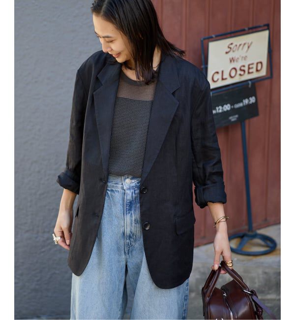 JOURNAL STANDARD「《追加2》リネン SB-2B ジャケット」|テーラードジャケット|